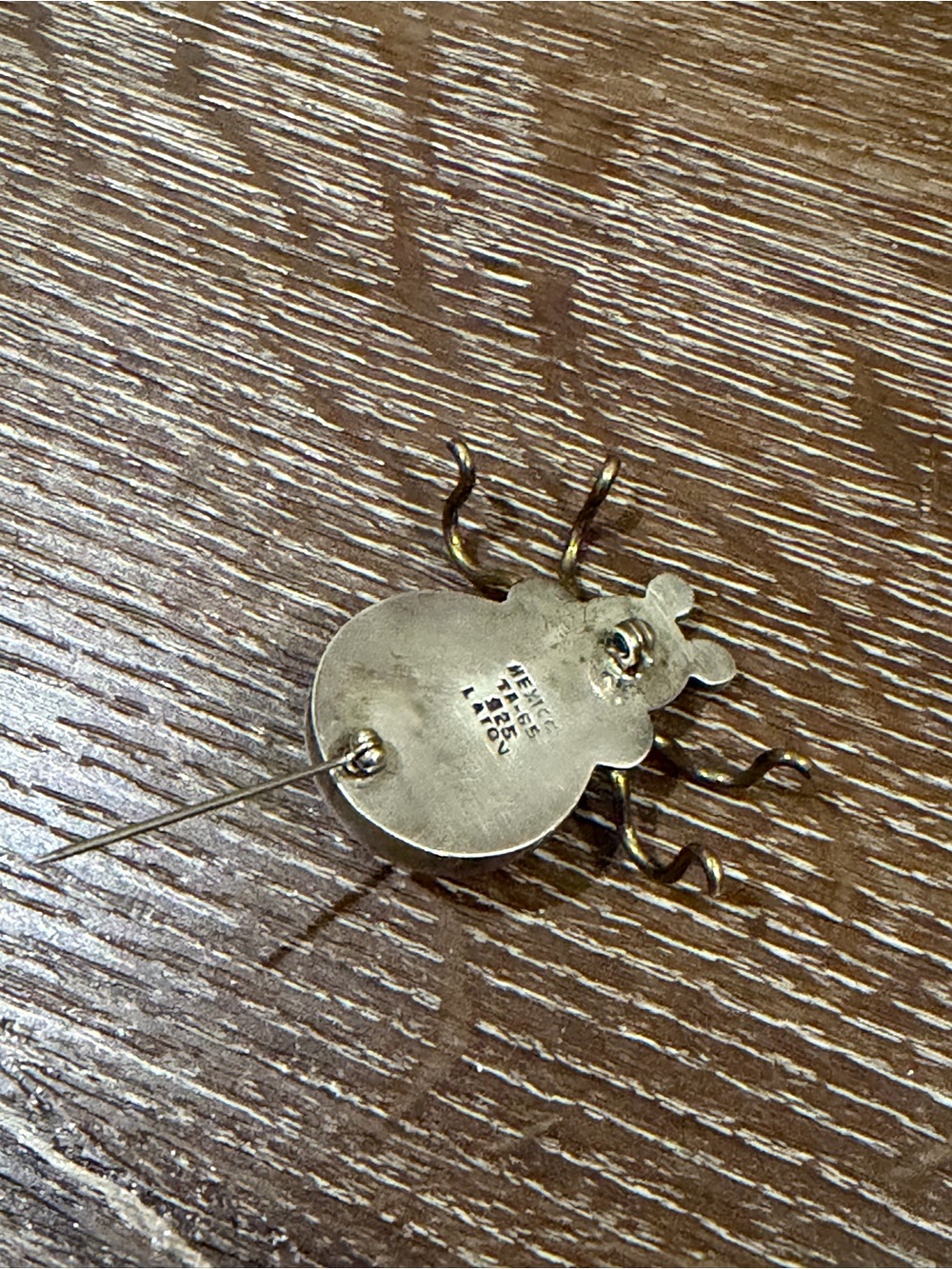 Vintage taxco Mexico 925 sterling silver spider brooch two tone - Picture 6 of 7